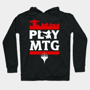 Play Magic White Lettering Hoodie